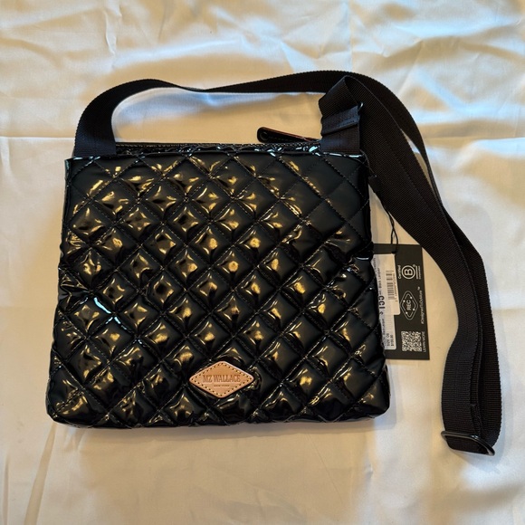NWT MZ Wallace Black Quilted Crossbody Bag - Picture 6 of 7